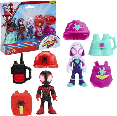 Hasbro Marvel Spidey et ses incroyables amis - araignée fantôme à toiles de sauvetage et araignée à toiles de sauvetage