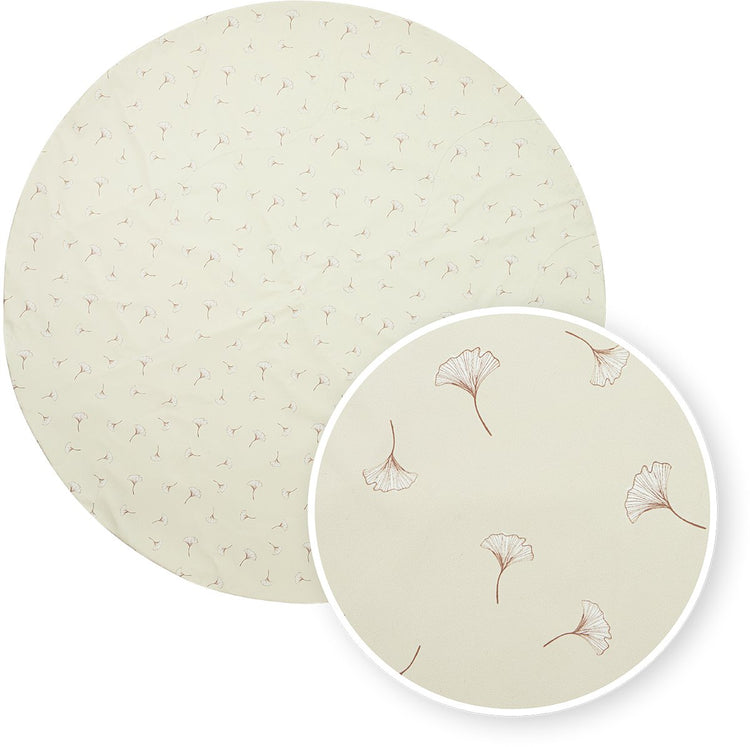 Tapis de désordre pour chaise haute Meyco baby ginkgo - ⌀110cm - sable doux