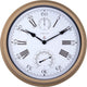 Jacinthe Nexttime – horloge murale – 40,5 cm – métal – marron – résistante aux intempéries