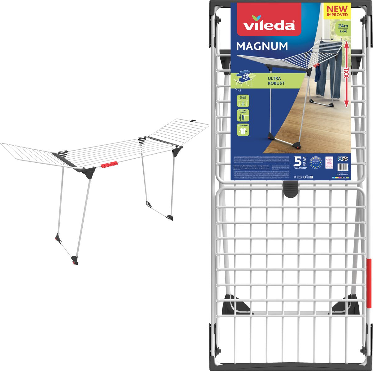 VILEDA VILEDA MAGNUM DRABLEK 24 M DROOGLIJN GREN WHITE