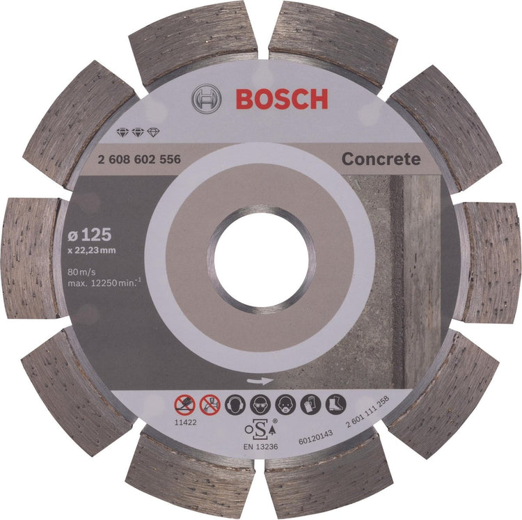 Bosch - disque à tronçonner diamanté expert pour béton 125 x 22,23 x 2,2 x 12 mm