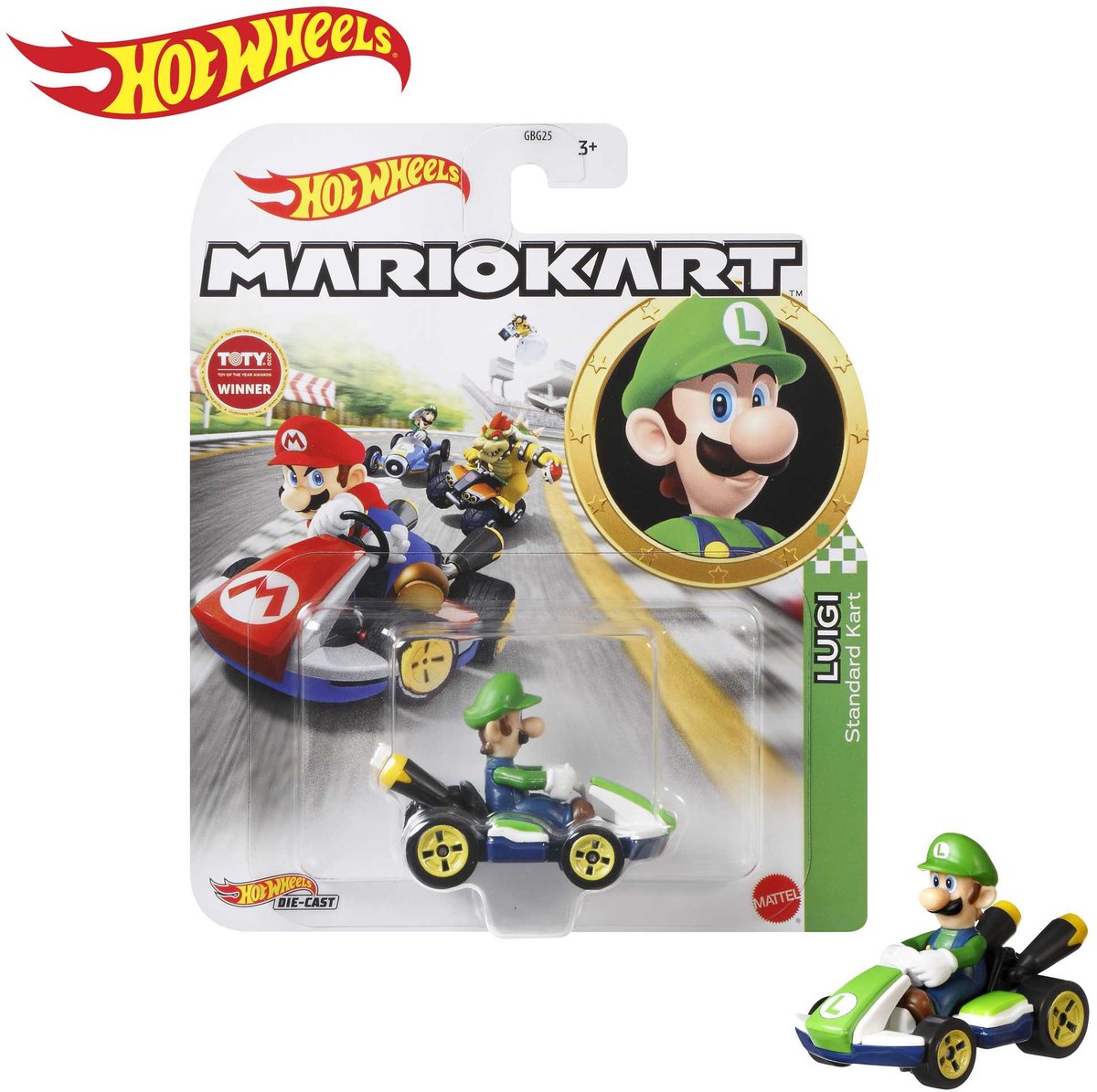 Hot Wheels Luigi Standard Kart - Mario Kart