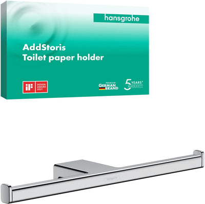 Hansgrohe addtoris double porte-rouleau de papier toilette chromé