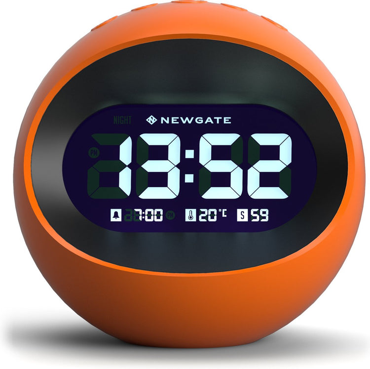 Réveil LCD Bennies Fifties Newgate Center of the Earth - orange