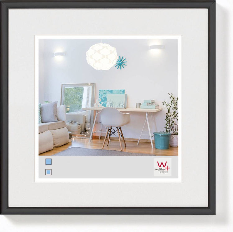 Walther new lifestyle - cadre en plastique - format photo 15x15 cm - noir
