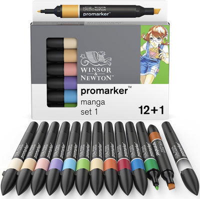 Winsor Newton 0290139 promarker™ 12+1 extension manga 1 | marqueurs de mise en page professionnels marqueurs à alcool