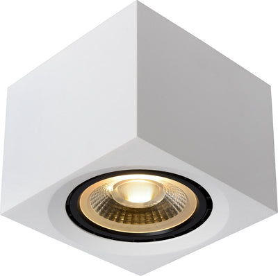 Lucide fedler - spot de plafond (plafonnier) - led dim to warm - gu10 (es111) - 1x12w 2200k 3000k - blanc