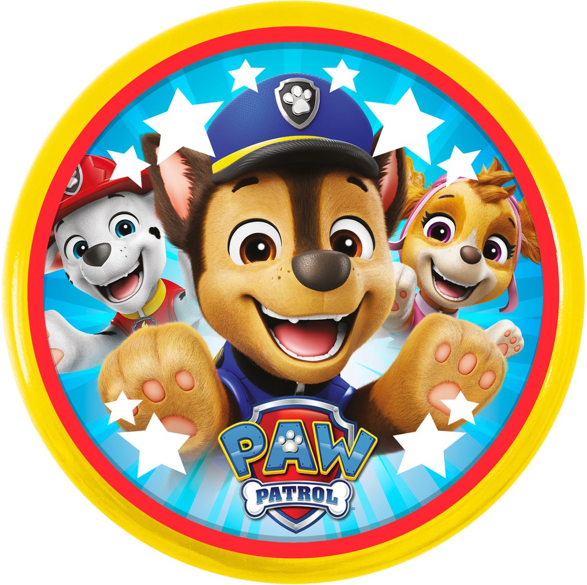Sombo wurfscheibe Paw Patrol, différentes couleurs, plastique