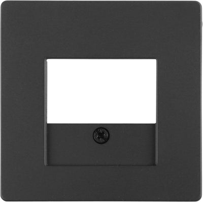 Plaque de recouvrement Berker Q1 - TAE USB - couleur inox