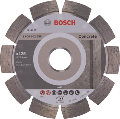 Bosch - disque à tronçonner diamanté expert pour béton 125 x 22,23 x 2,2 x 12 mm