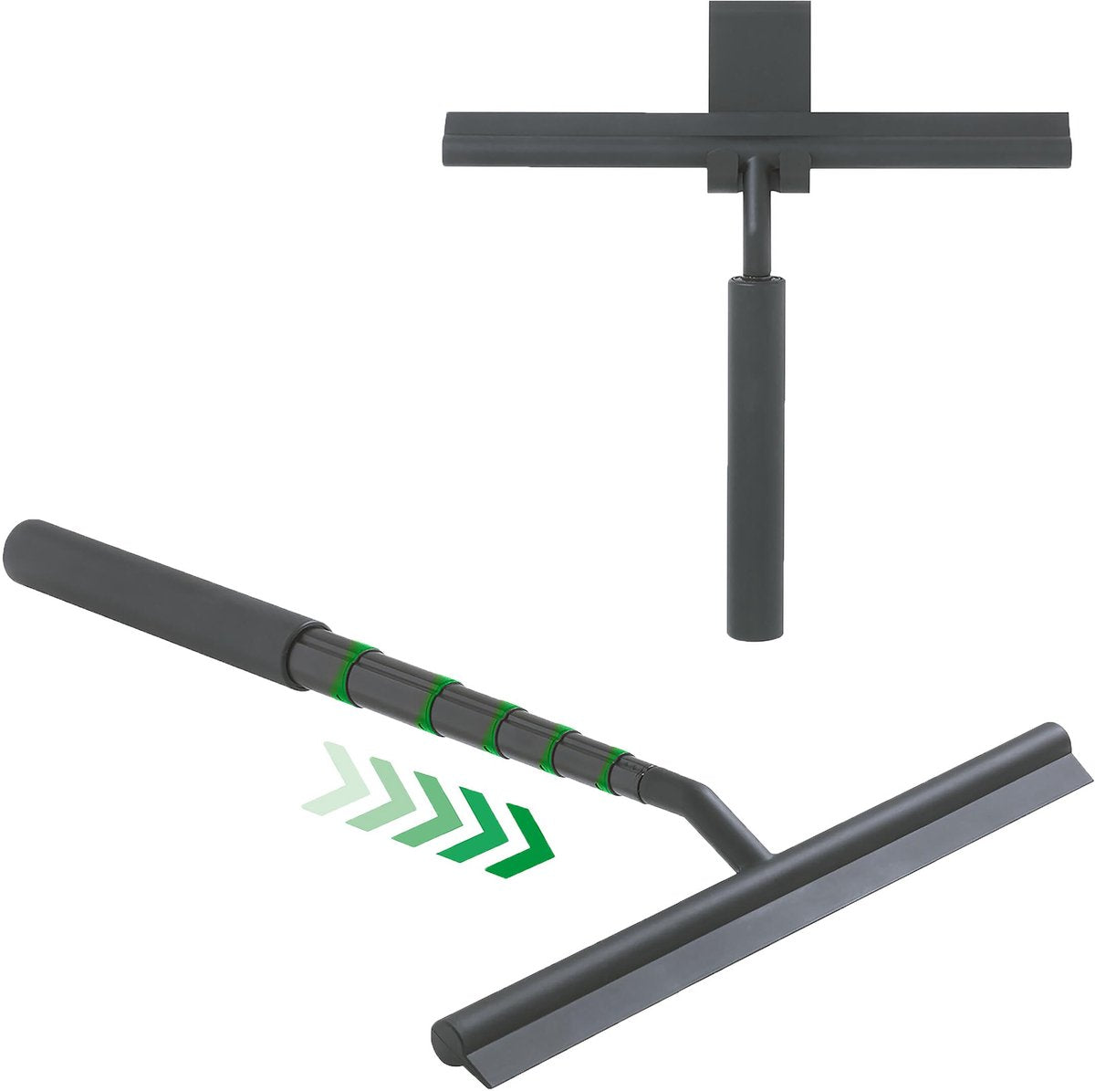 Sealskin senso - essuie-glace télescopique pour douche - essuie-glace - avec crochet pour verre flexible - noir