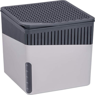 Déshumidificateur Wenko 1,6 litres 16,5x15,7cm plastique gris - comprenant 1 bloc absorbeur d'humidité - absorbeur d'humidité sans électricité - pour pièces d'habitation, camping-cars, caravanes
