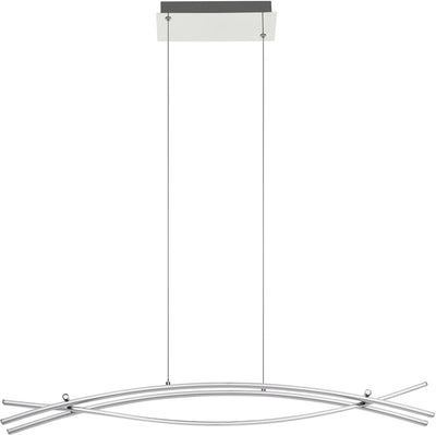 Suspension Eglo nevado / LED - 90 cm - chrome blanc