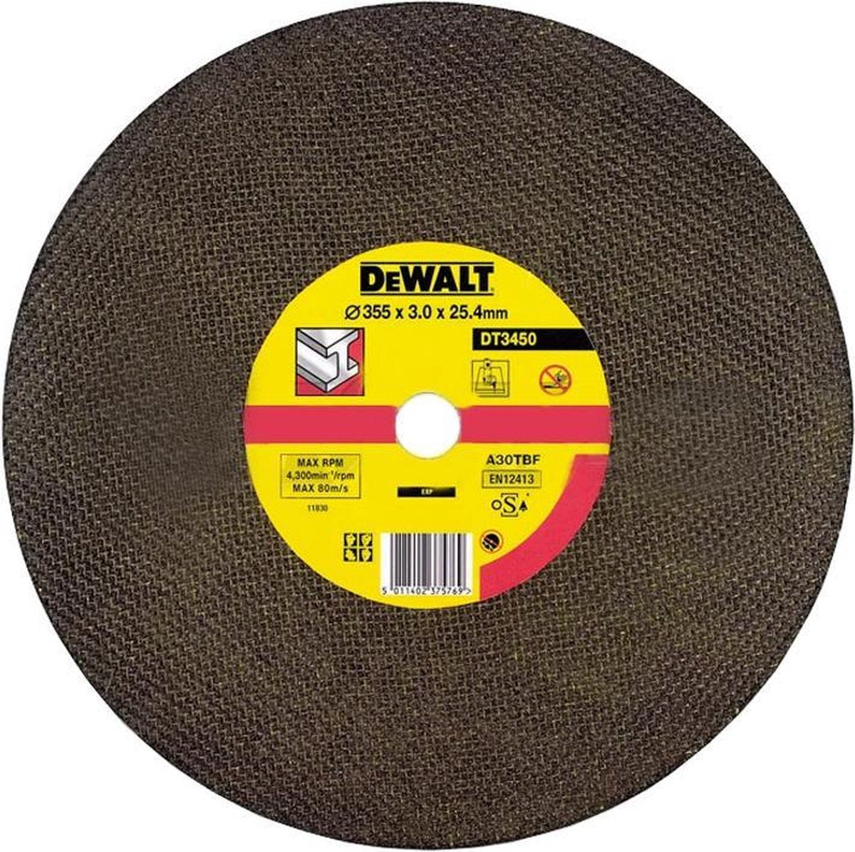 Dewalt dt42800, dt3450 disque à tronçonner 355 mm