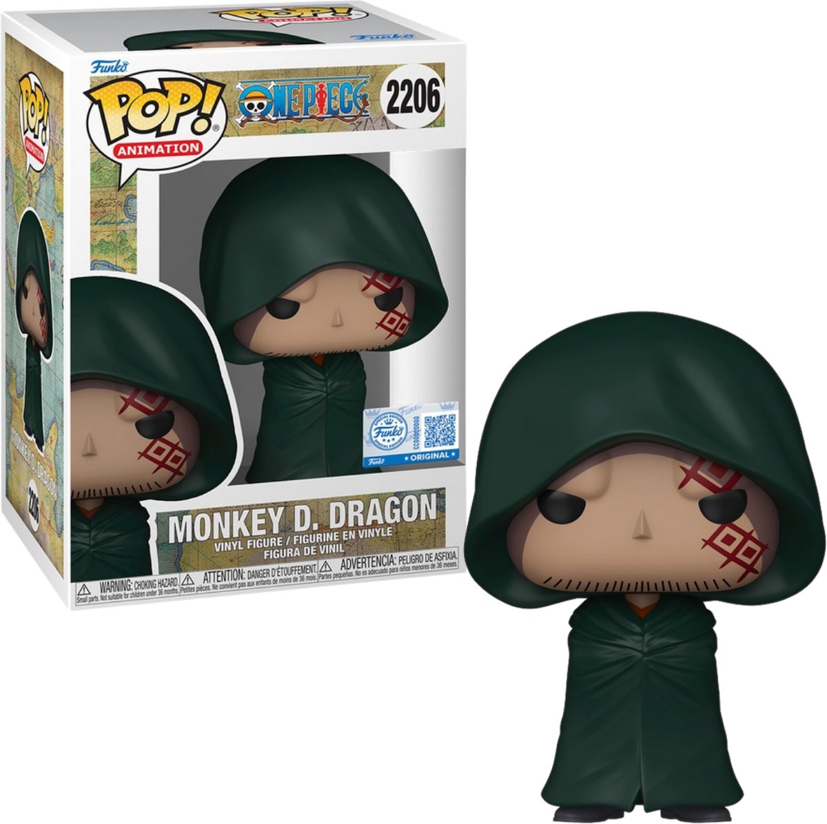 Funko-pop ! animation : one piece - singe d. dragon #2206 édition spéciale exclusive