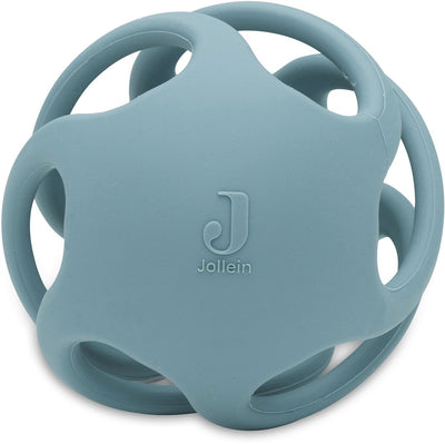 Jollein bébé anneau de dentition boule silicone - ø 9,5cm - vert d'eau