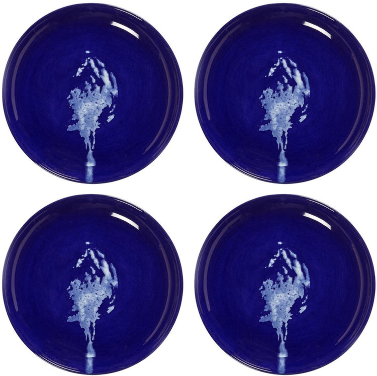 Serax - fête ottolenghi - assiette xs - bleu foncé blanc - 16 ø - 4 pièces