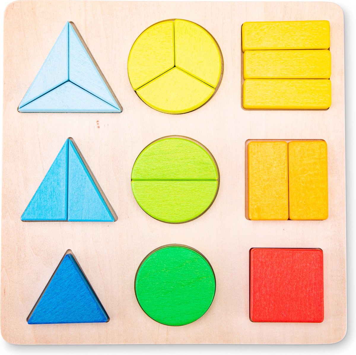 New Classic Toys ® Puzzle de forme géométrique en bois - Puzzle éducatif - Jouets