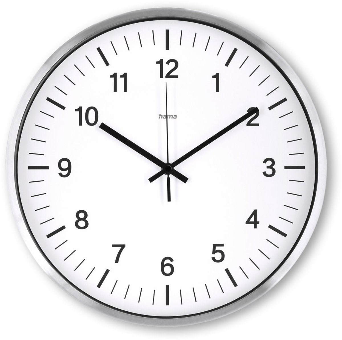 Horloge murale Hama - java - faible bruit - argent