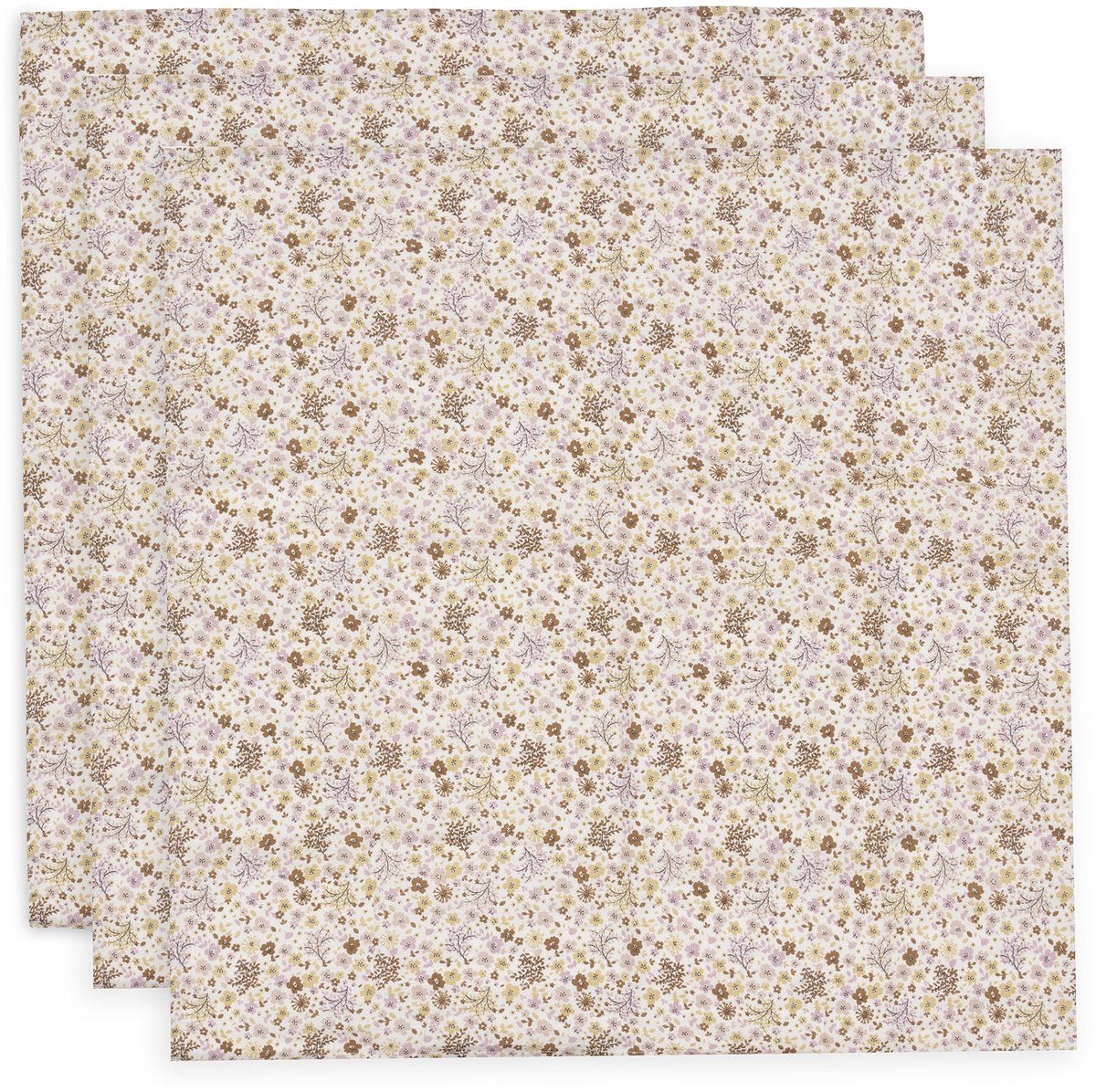 Jollein tissu hydrophile petit - 70x70cm - fées des fleurs - 3 pièces