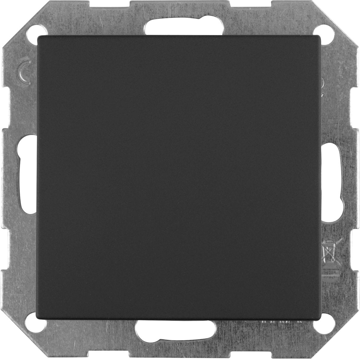 Plaque vierge Gira e2 - à encastrer - noir