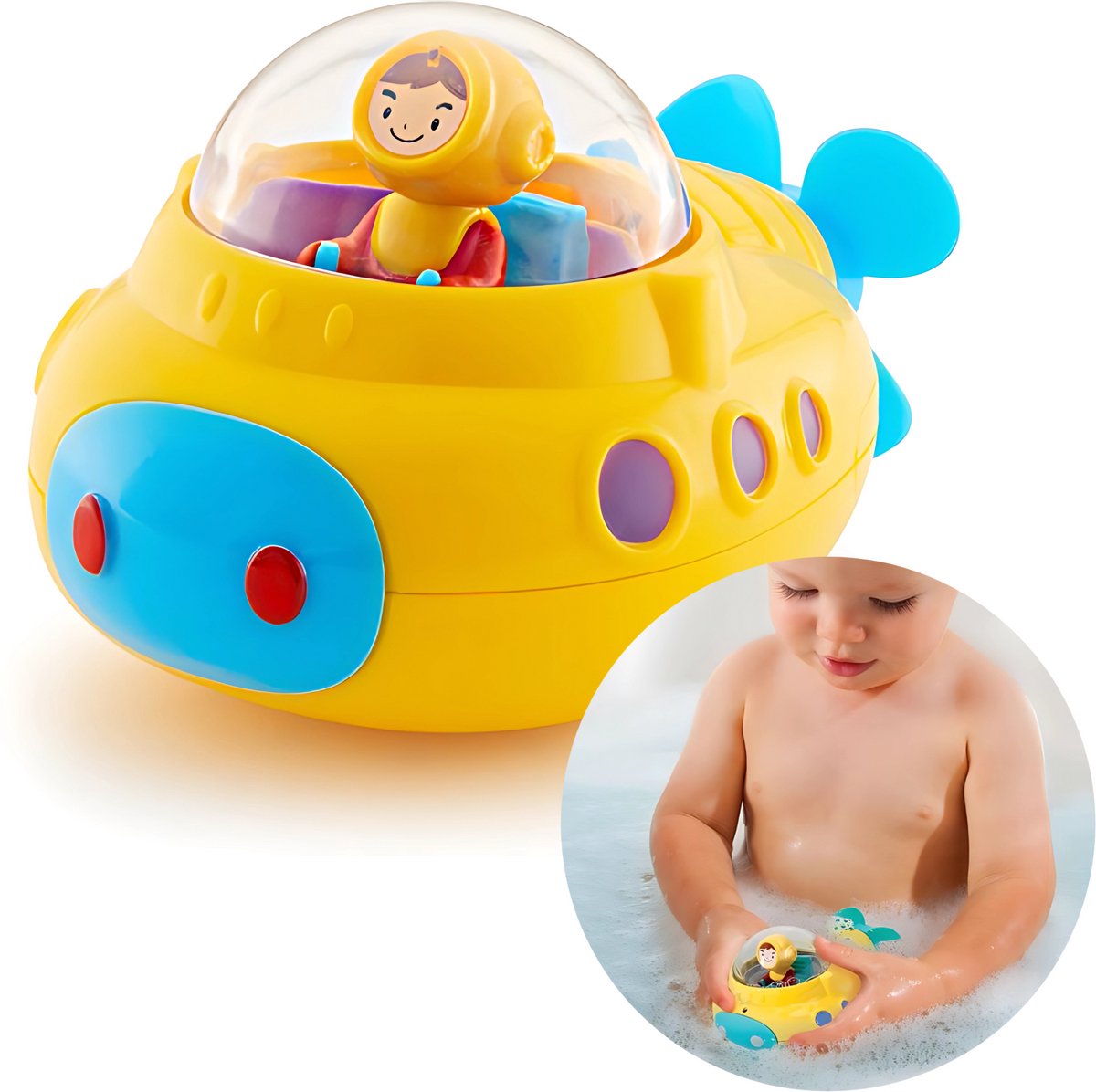 Munchkin Undersea Explorer - jouet de bain - crée des bulles amusantes ! - jouets de bain pour garçons et filles - à partir de 12 mois