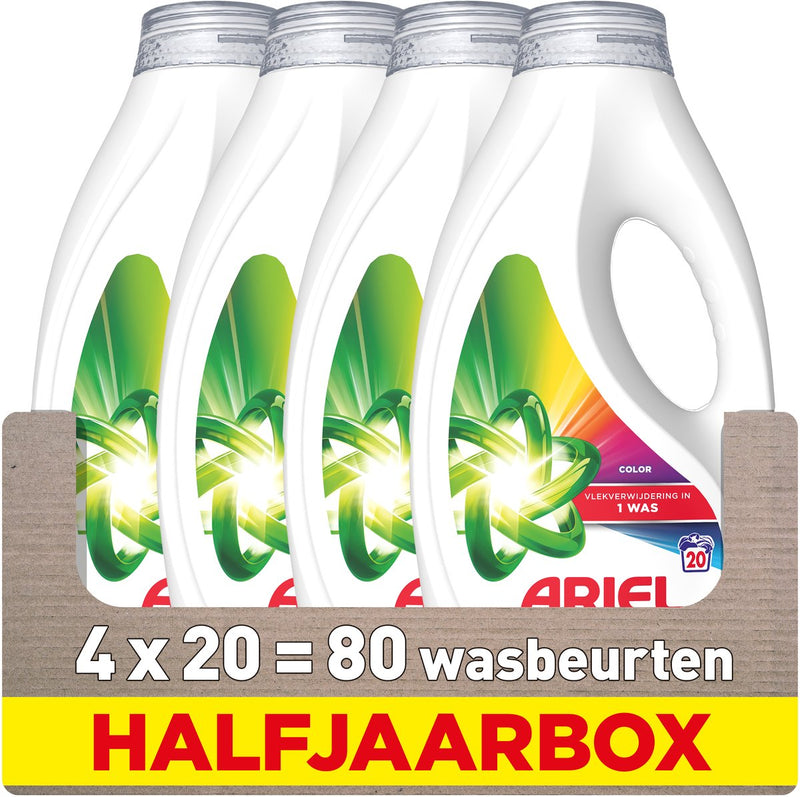 Lessive liquide couleur Ariel - 4 x 20 lavages