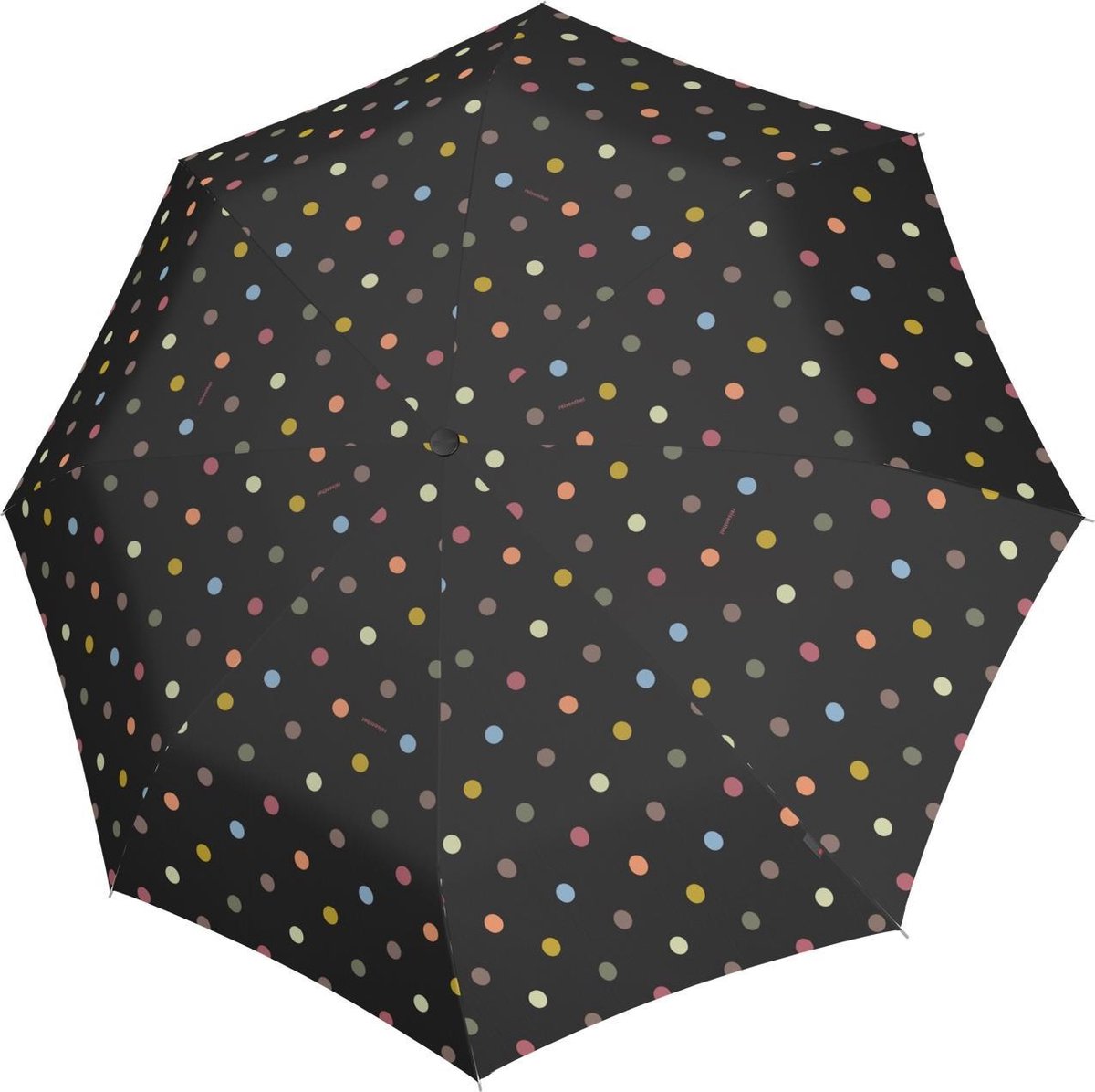Parapluie pliant classique de poche Reisenthel - ø 99 cm - à pois noirs