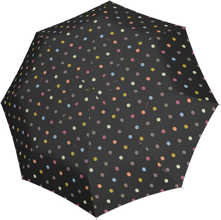 Parapluie pliant classique de poche Reisenthel - ø 99 cm - à pois noirs