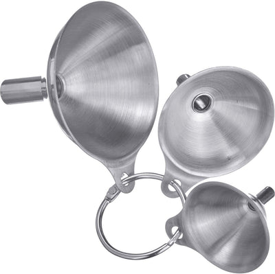Set d'entonnoirs Westmark, 3 pièces, ø 4,5 cm, 5,5 cm et 7,5 cm, acier inoxydable, mini, argent, 51192270