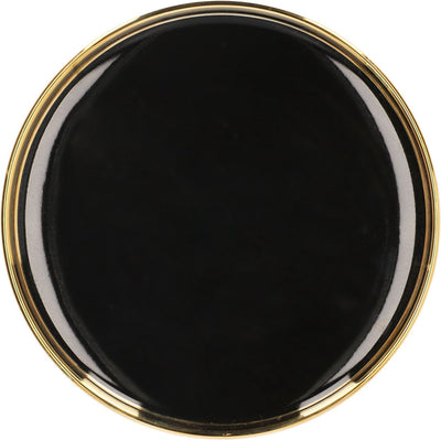 Homla - assiette à dessert - sensorielle - noir brillant - 15 cm