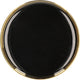 Homla - assiette à dessert - sensorielle - noir brillant - 15 cm