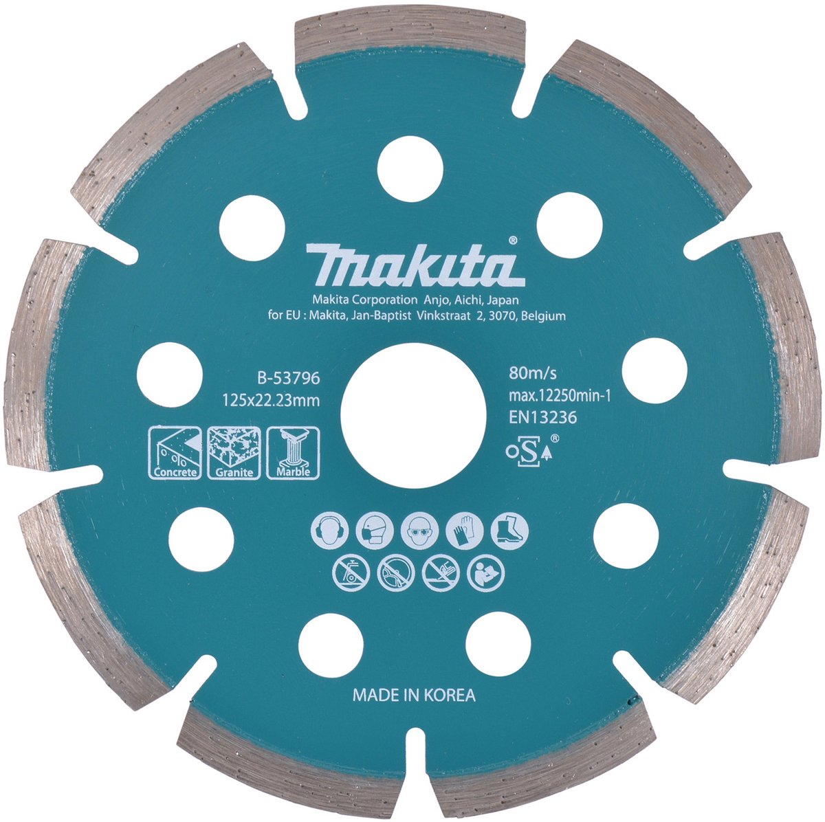 Accessoires Makita disque diamant 125x1,6x22,2mm - b-53796 - b-53796