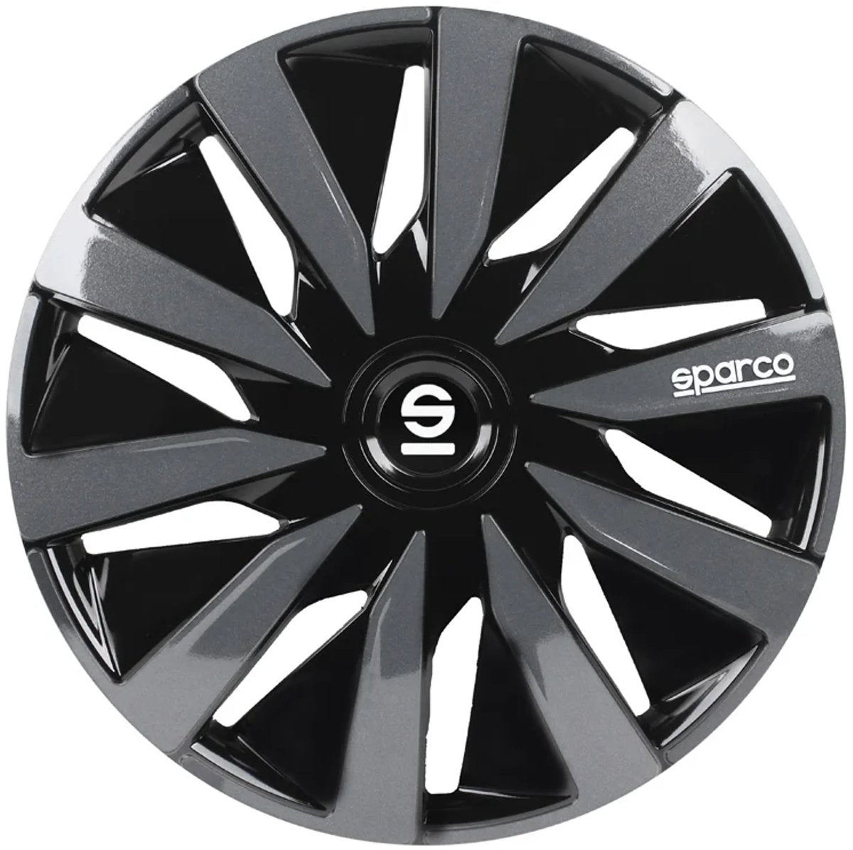 enjoliveurs Lazio 15 pouces ABS noir gris lot de 4