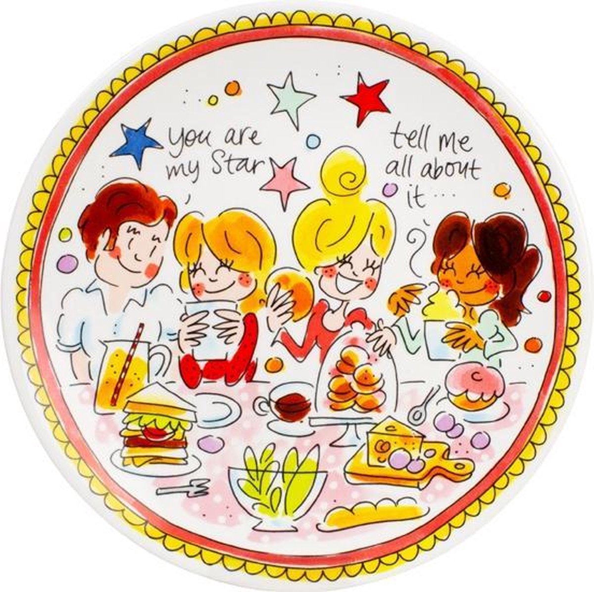 Blond amsterdam eb : assiette 22 cm rose foncé