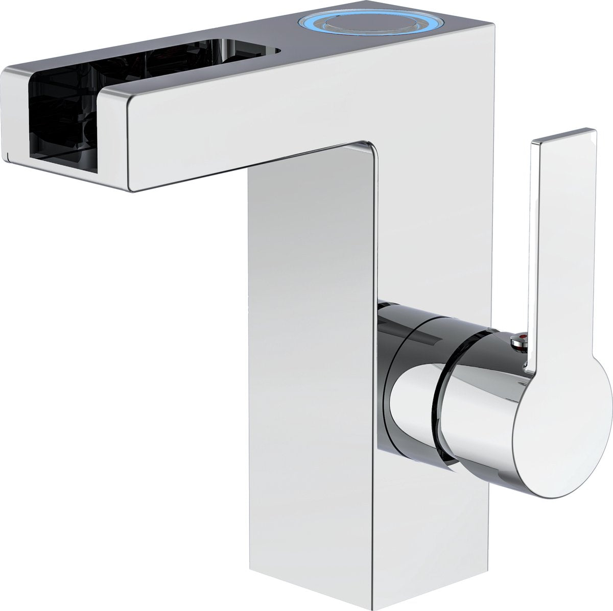 Schütte Schütte LED Évier à lavabo avec sortie de la cascade Orinoco Chrome