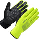 Gripgrab - ride gants de cyclisme d'hiver imperméables à doigts longs imperméables avec rembourrage - unisexe - jaune haute visibilité - taille s