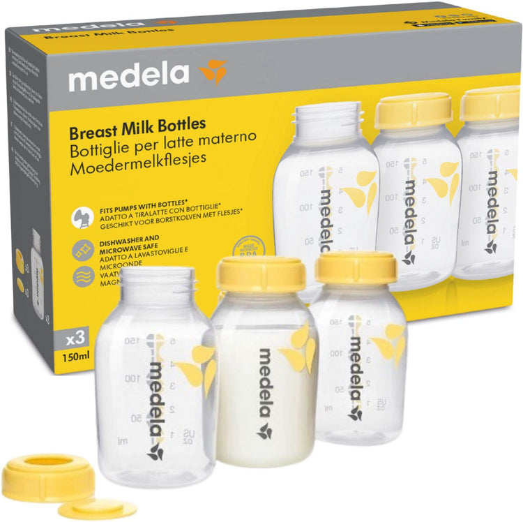 Série Medela - biberon - 150 ml - 3 pièces - conservation sûre