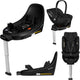 Base Lionelo Moxie I-Size – Base de siège auto ISOFIX pivotante à 360° – Zone anti-rebond solide – Indicateur d'installation correcte – Système Click – Cadre anti-rotation – Pied d'appui rabattable – Taille compacte – Compatible avec Moxie Moxie Next