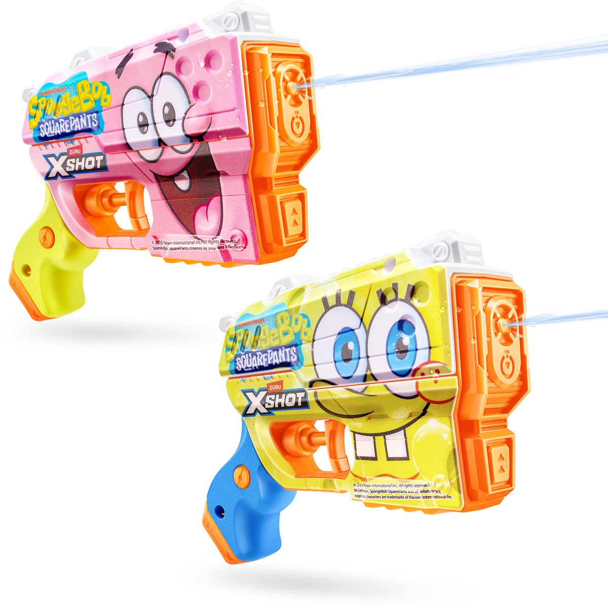 X-shot water xshot pistolet à eau à remplissage rapide songebon 2 pack zuru toy blaster