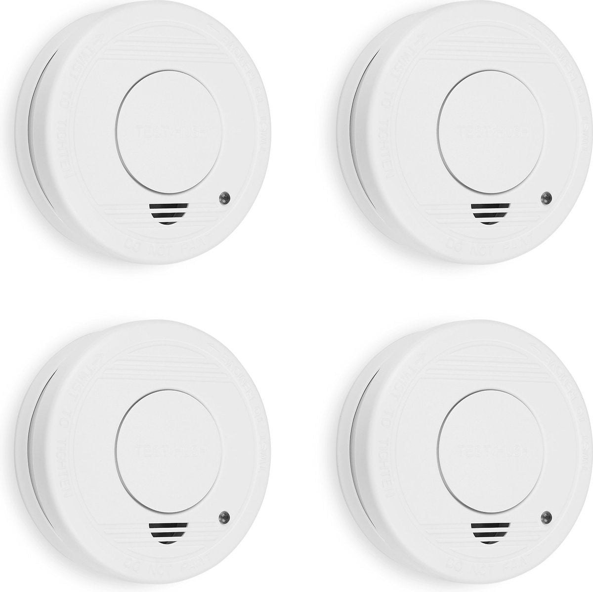 Smartwares 10.100.41 - détecteur de fumée 4pcs 85db - batterie 1 an, capteur 10 ans - certifié TUV - détecteur d'incendie