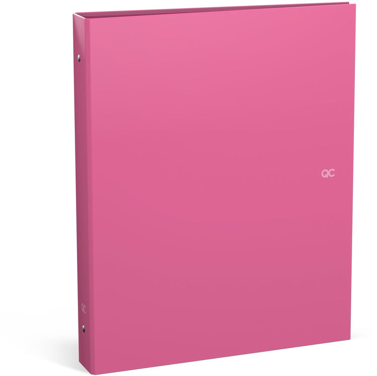 Classeur à anneaux Qc pastel néon qc color a4 - rose fluo - 23 anneaux