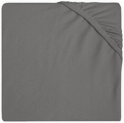 Jollein - bébé - drap-housse pour berceau jersey (gris tempête) - coton - drap-housse pour berceau - 40 50x80 90cm