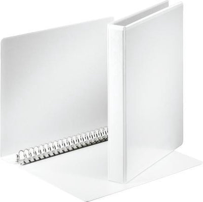 Classeur à anneaux panoramique Esselte essentials a4 - 23 anneaux - largeur de dos de 44 mm - blanc