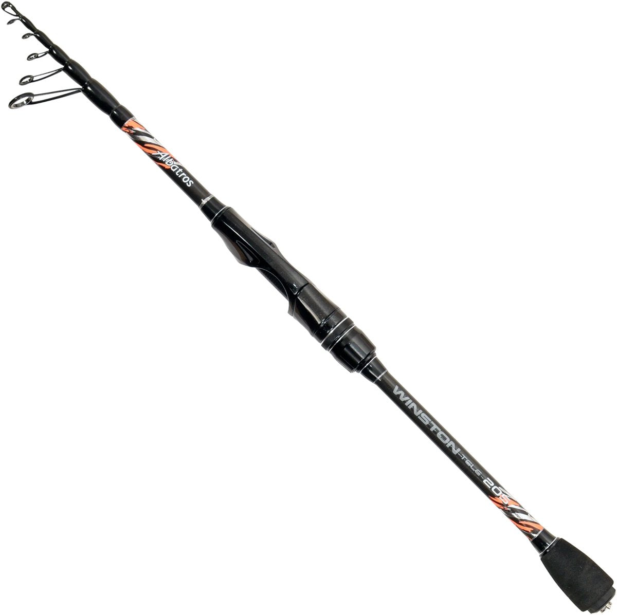 Albatros winston tele 240 6 5-20gr - canne de voyage télescopique avec housse de luxe