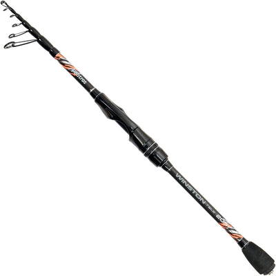 Albatros winston tele 240 6 5-20gr - canne de voyage télescopique avec housse de luxe