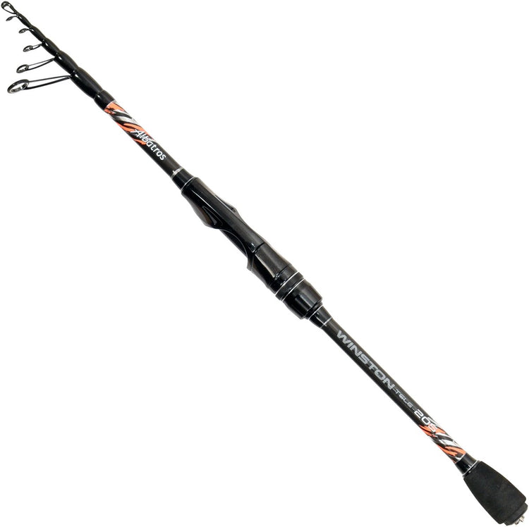 Albatros winston tele 240 6 5-20gr - canne de voyage télescopique avec housse de luxe