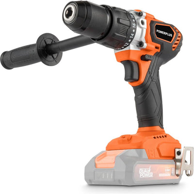 Perceuse à percussion sans fil Powerplus POWDP15250 - 3 en 1 : perceuses, marteaux perforateurs et vis, perceuse 20 V, 120 nm, vis gauche et droite, sans batterie ni chargeur