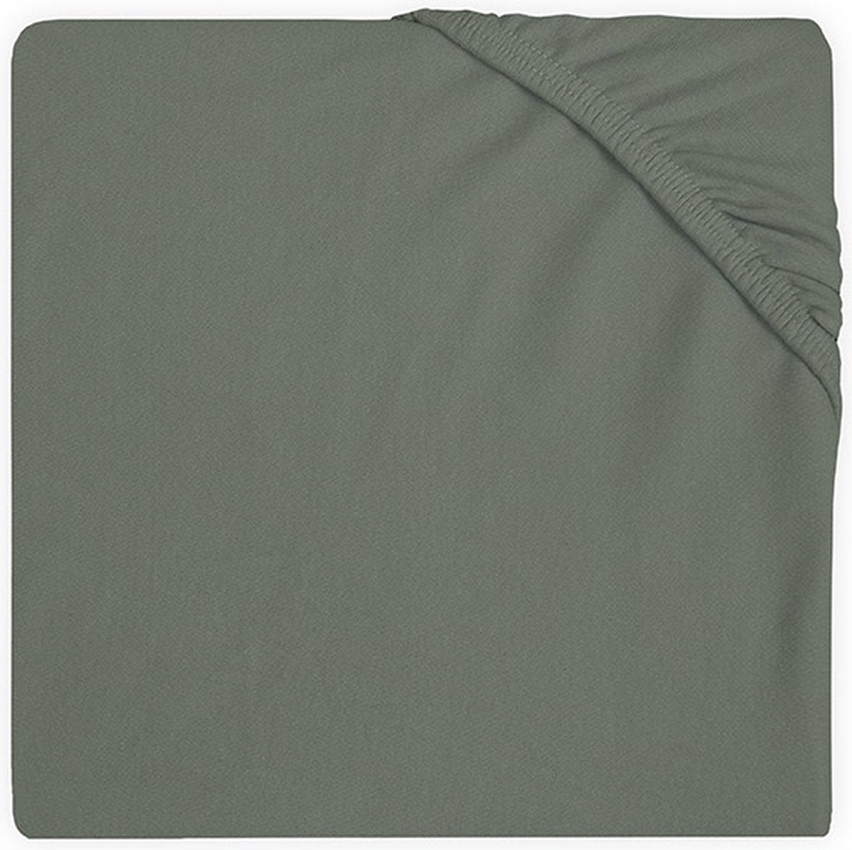 Jollein - coffret drap-housse bébé jersey (vert cendré) - coton - coffret drap-housse - 75x95cm