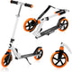 Trottinette Lionelo Luca - trottinette pliable jusqu'à 100 kg - roulements ABEC-7 - roues 200 mm - amortissement résistant aux chocs - 3 réglages de hauteur - plateforme antidérapante - adolescents adultes